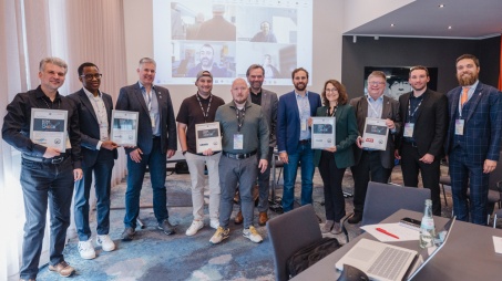 Die Teilnehmerinnen und Teilnehmer des BIM Fit Check zum BCF / Foto: Konstantin Gastmann/buildingSMART Deutschland 