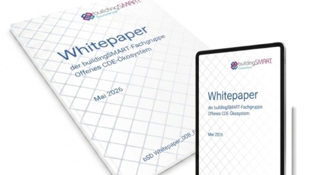Im bSD Verlag ist im Mai 2026 das Whitepaper der buildingSMART-Fachgruppe Offenes CDE-Ökosystem erschienen.